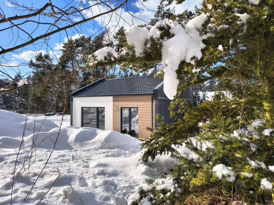 Domek nad jeziorem 'w sam las'