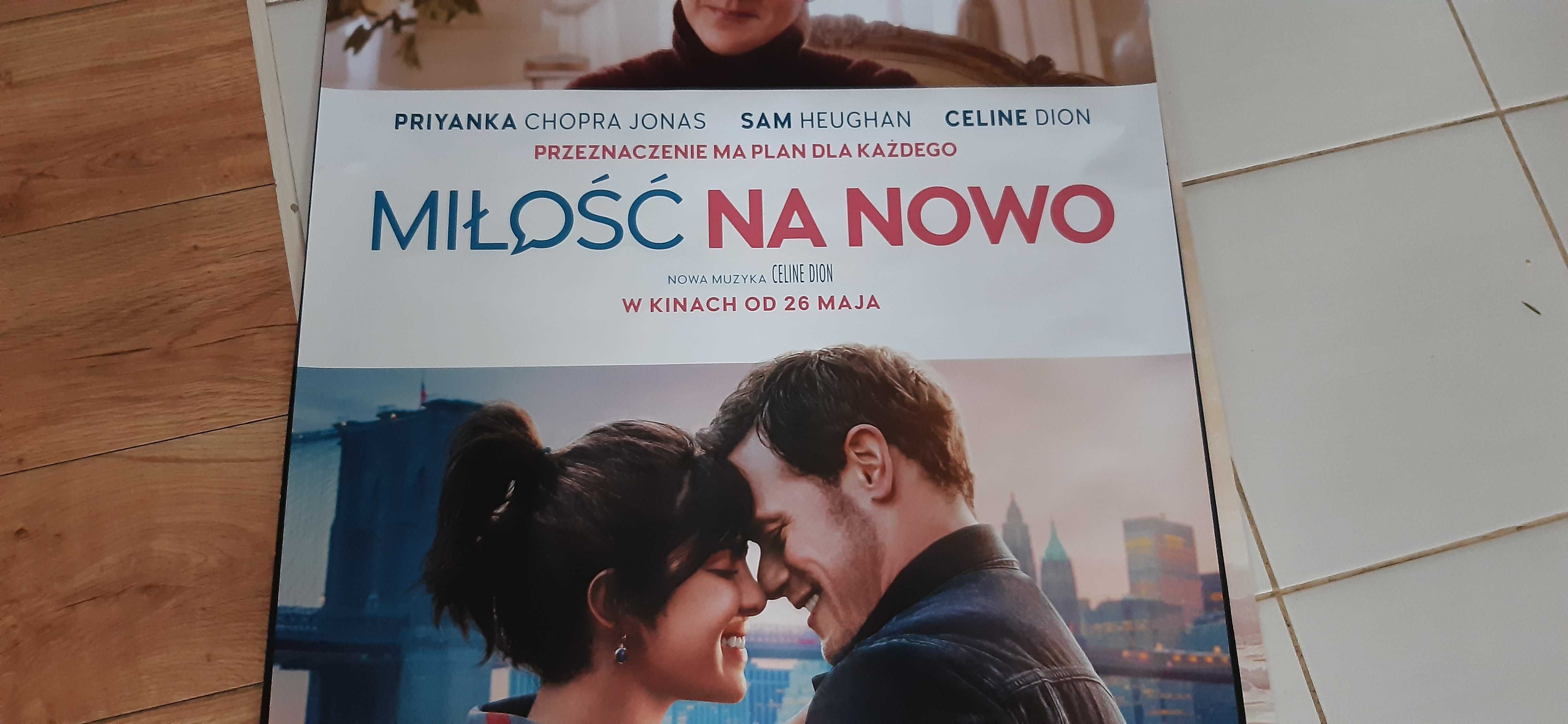 stary plakat kinowy z filmu miłość na nowo celine dion