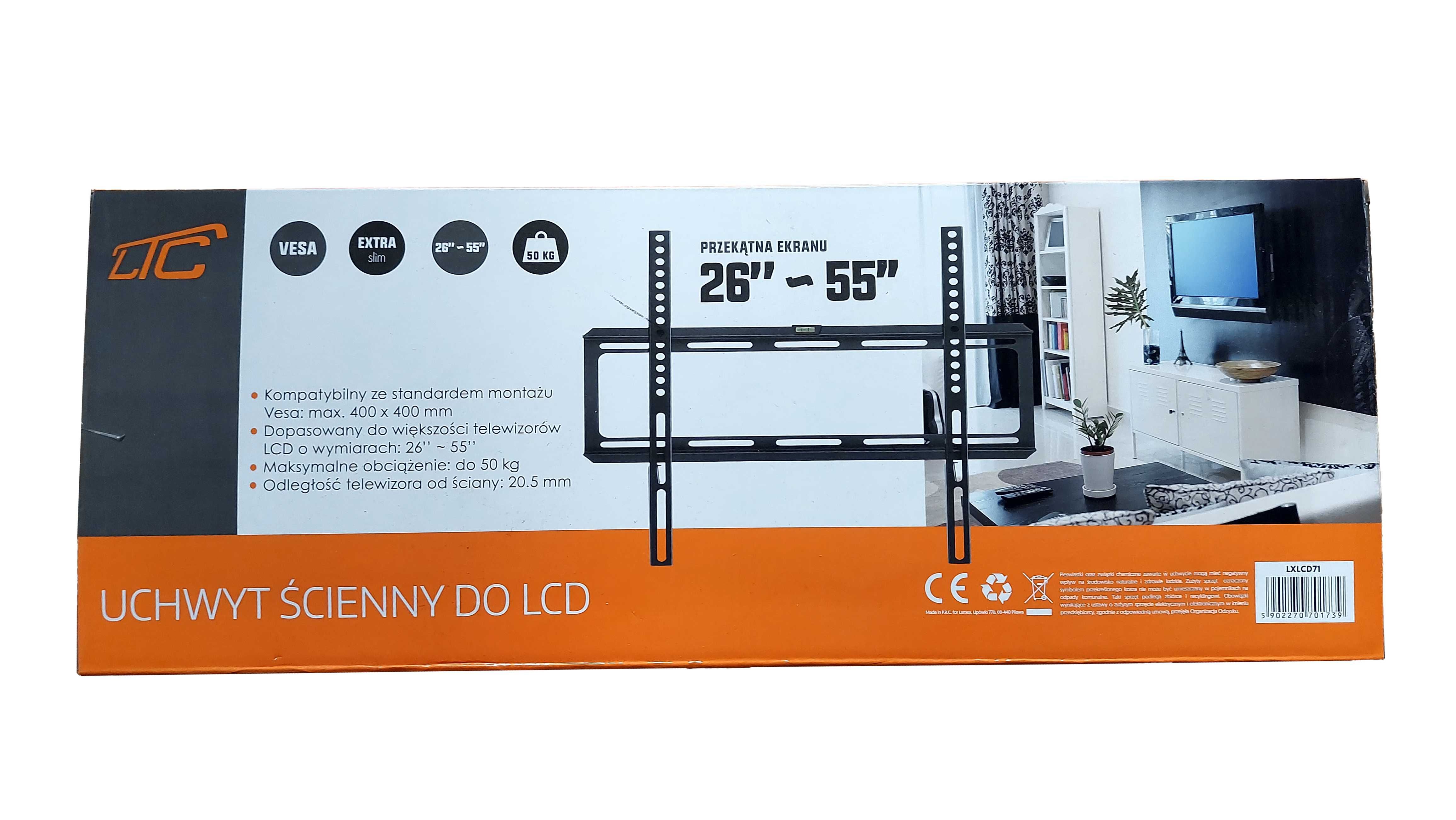Uchwyt ścienny do telewizora 26"-55"