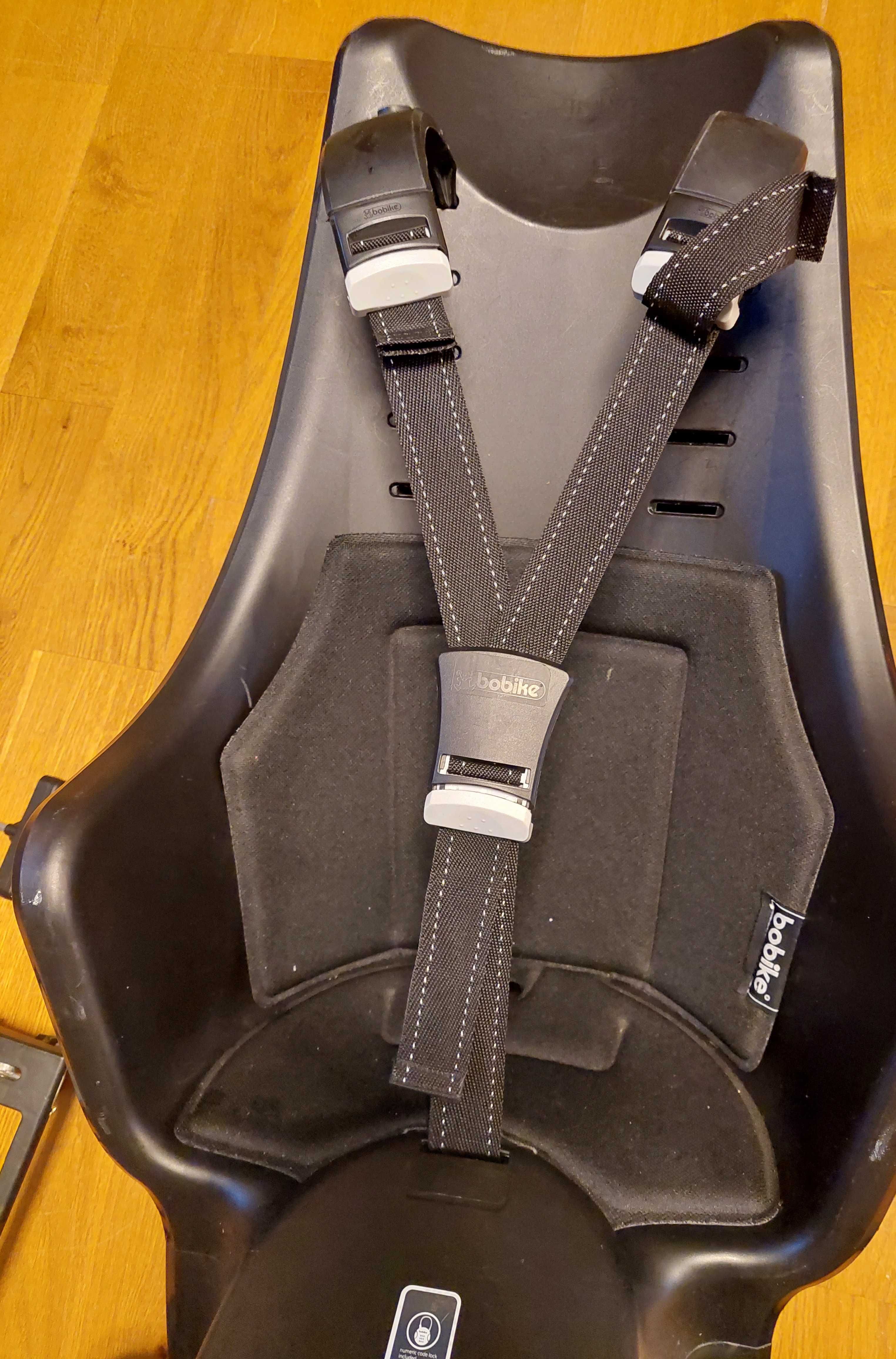 BOBIKE EXCLUSIVE MAXI PLUS - fotelik rowerowy dla dziecka KOMPLET