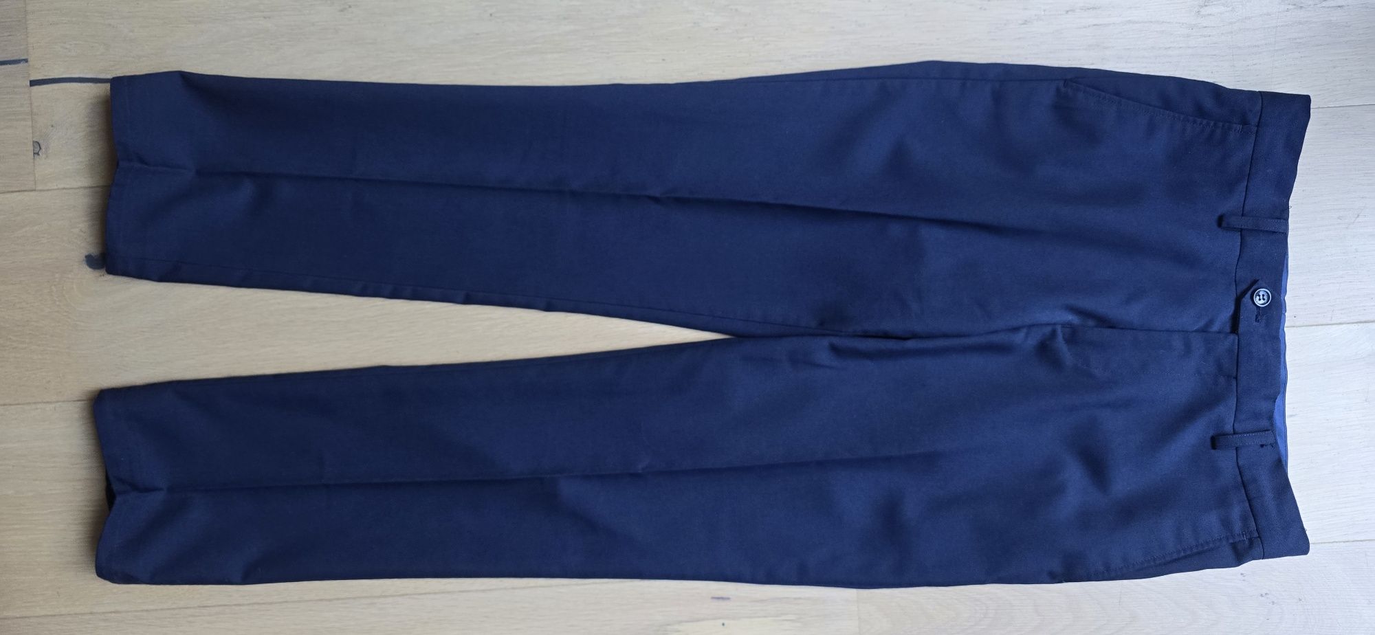 Spodnie kant eleganckie Wall Street 80/170 granatowe