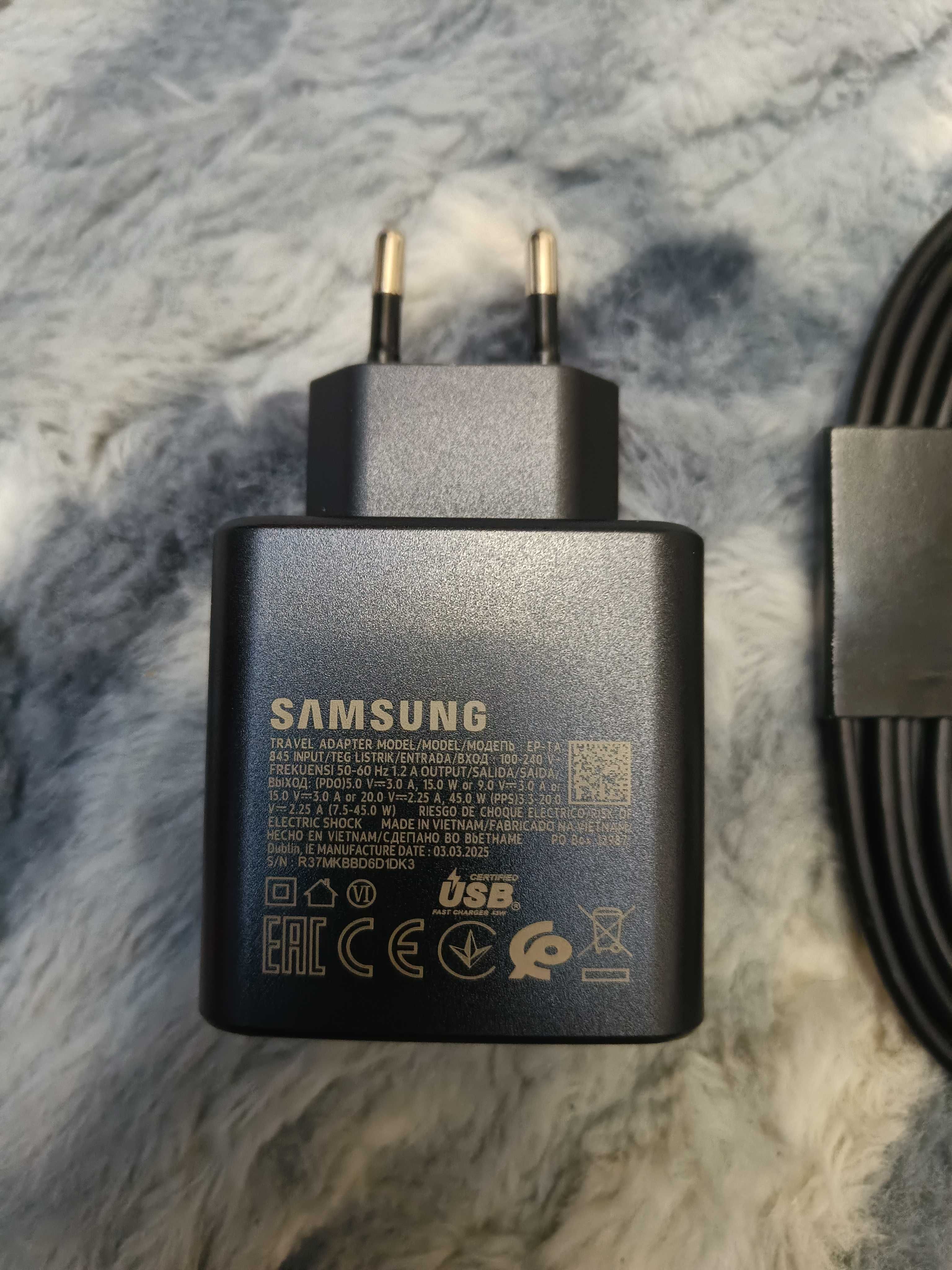Ładowarka sieciowa Samsung Super Fast Charging 45w z kablem USB-C