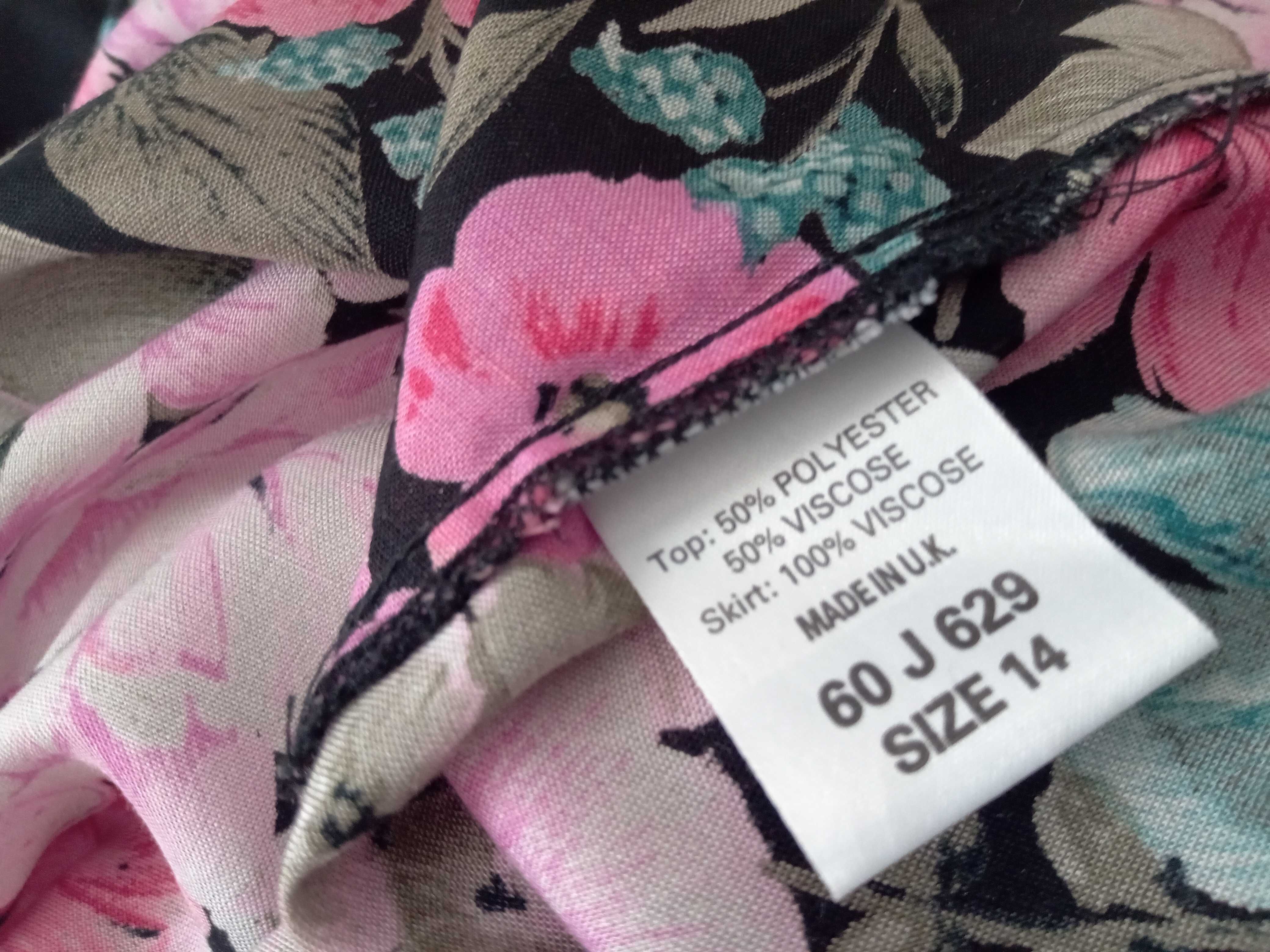 Item dressing sukienka kwiaty 42 40 vintage