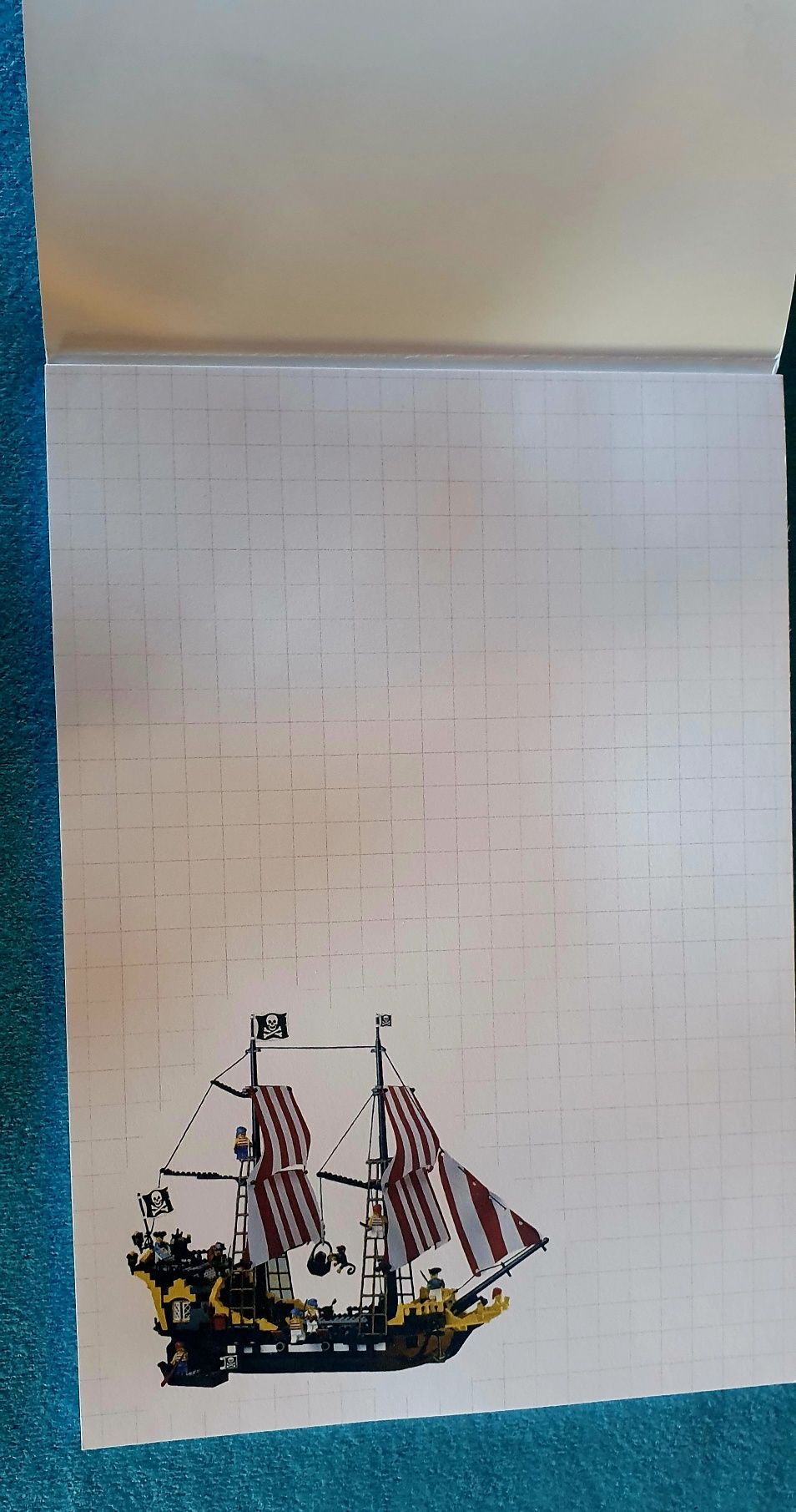 Lego redbeard barracuda 6285 kolorowy notes z nadrukiem