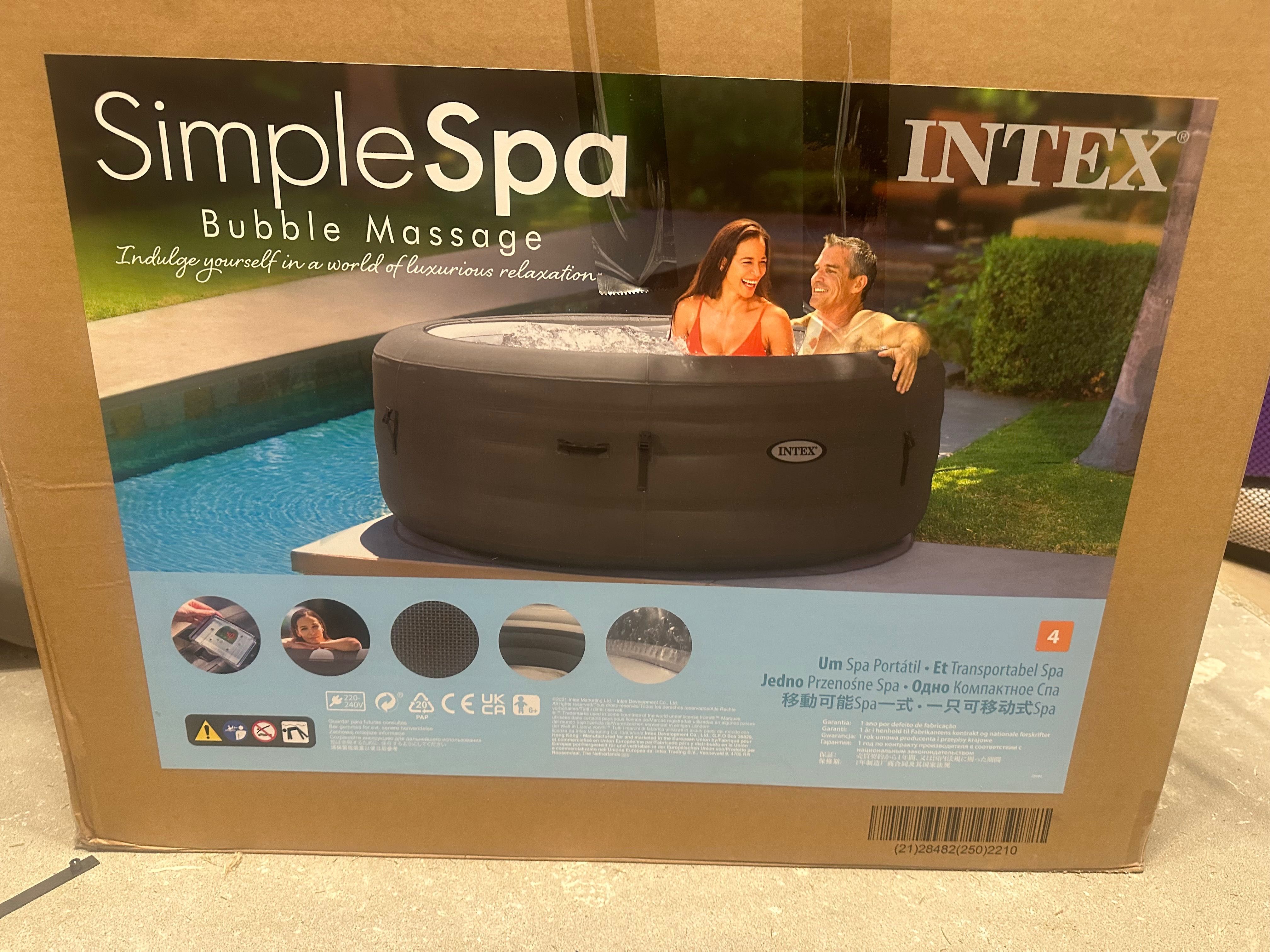 NOWE Jacuzzi INTEX Simple spa + wszystkie dodatki