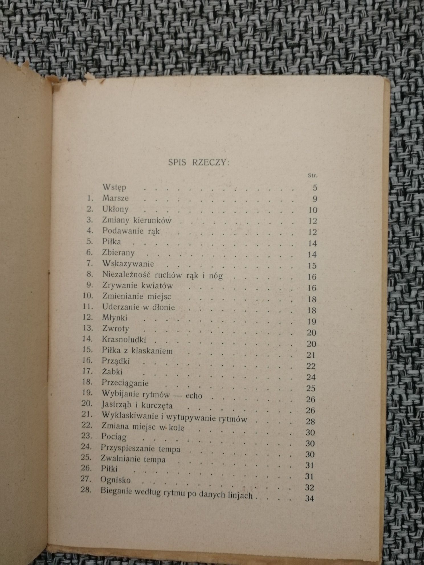 Zabawy rytmiczne bez muzyki 1929 r. opis 60 zabaw dla dzieci Tańska Ma