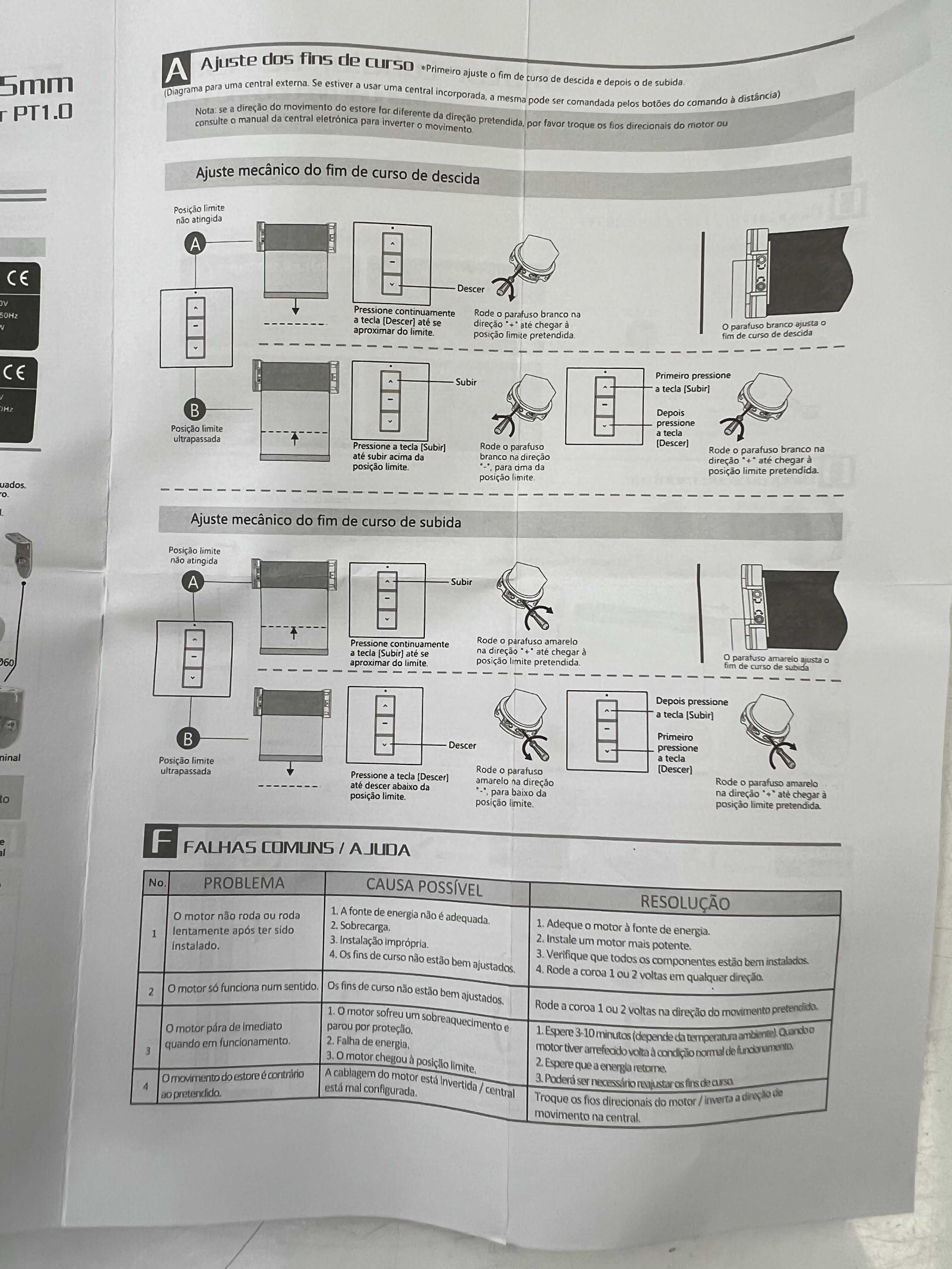 Motores de estore eléctricos