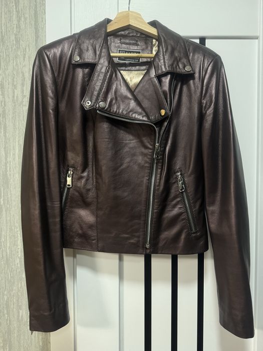 Плаття шкіряне кожаное платье куртка Yasha бомпер М-Л