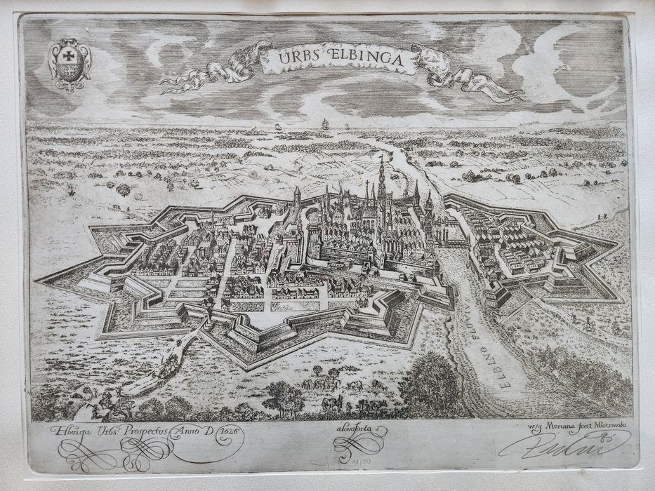 Prezent na święta unikalna rycina Elbląga !!!