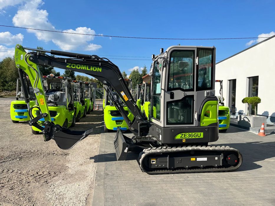 Zoomlion Ze36gu Ac  Minikoparka Gąsienicowa 3,6T - 3 Łyżki