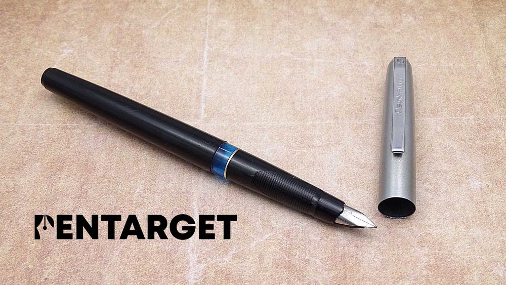 stare pióro wieczne - vintage, 1975, Pelikano P460 Black & Silver