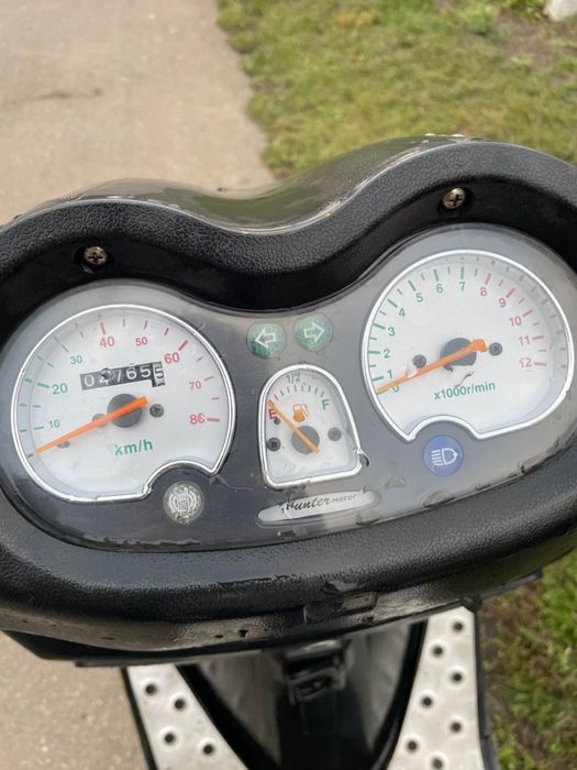 Скутер Мопед Hunter Motor Viper Shtorm на ходу
