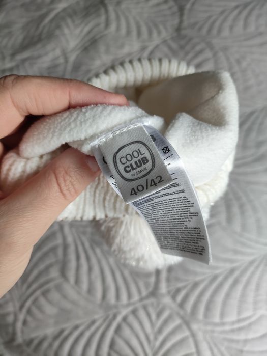 Czapka i komin na zimę dla dziewczynki