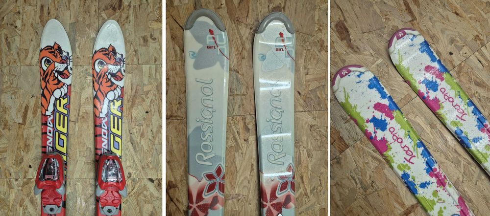 Narty dla dzieci Marker Rossignol Tecnopro kijki