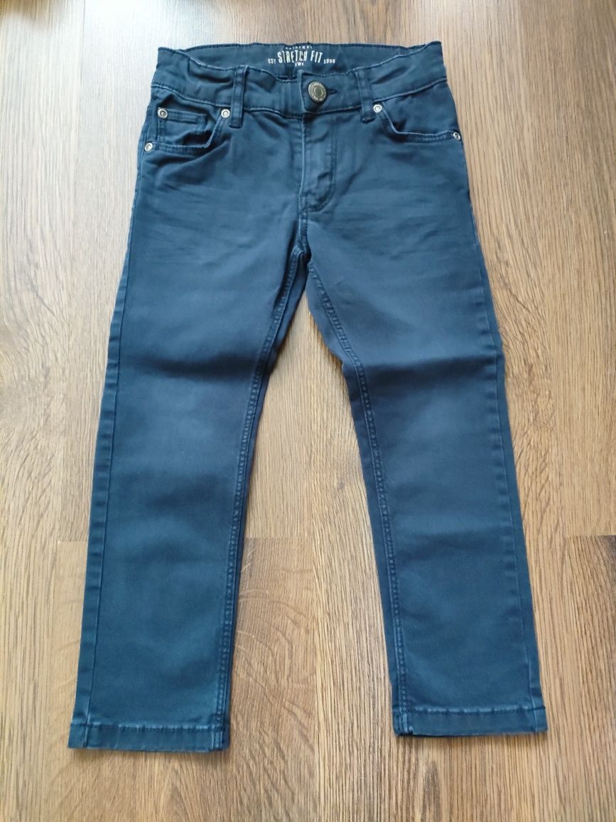 Granatowe jeansy H&M 98/110
