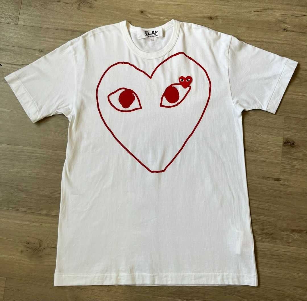 Футболка тишка PLAY Comme Des Garcons оверсайз