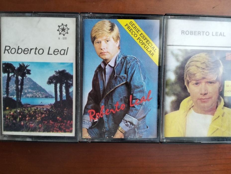 3 antigas cassetes Roberto Leal