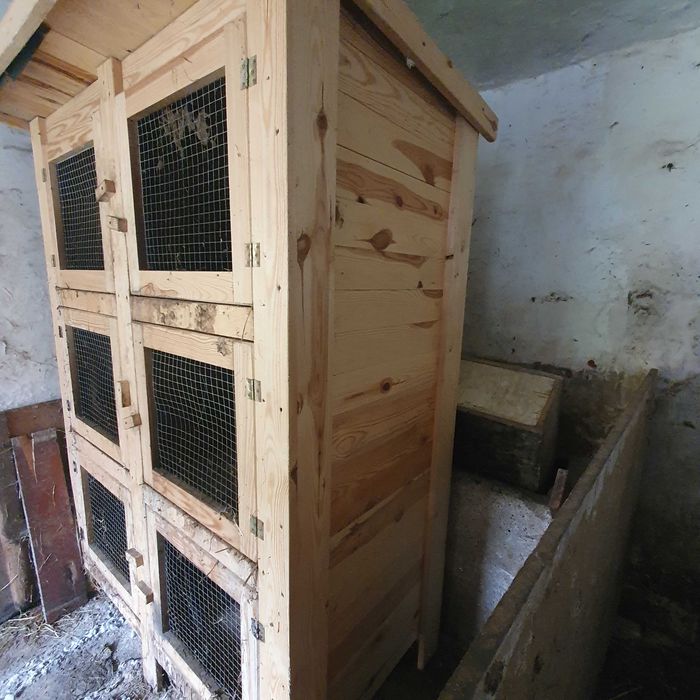Klatka dla królików 6 stanowisk