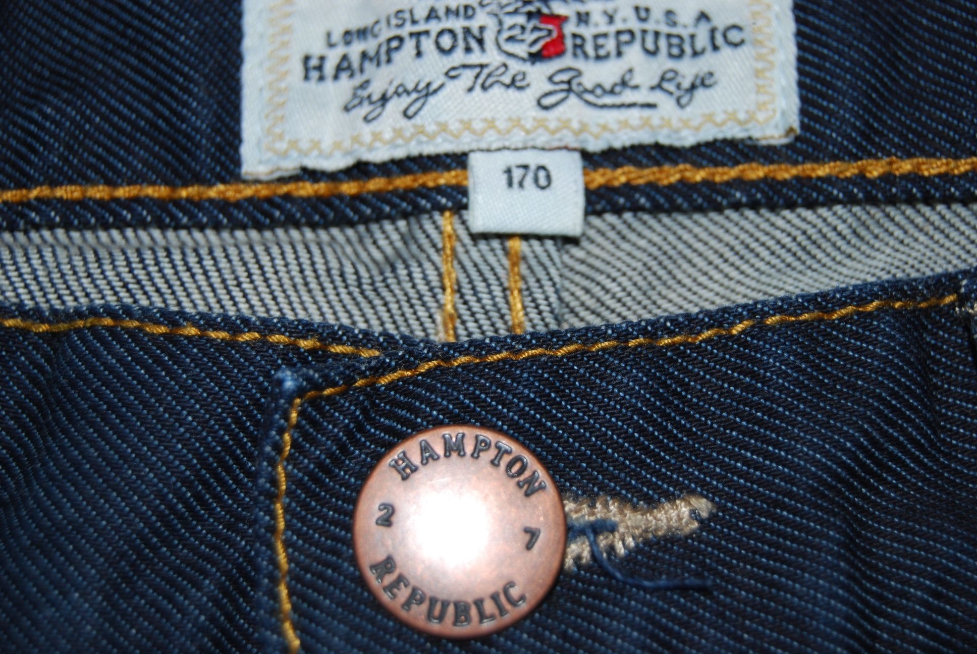 Spodnie dżinsowe Hampton Republic by KappAhl M pas 40 dl.103