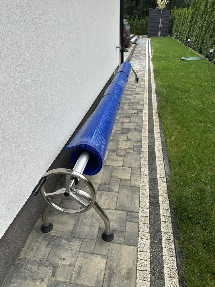 Folia bombelkowa ze stelarzem do basenu 4x9m