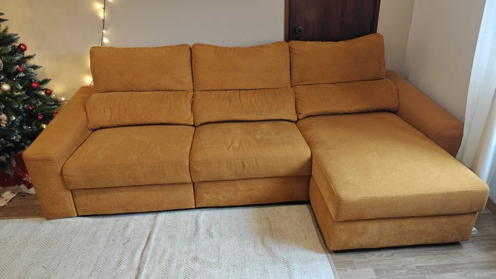 Sofá chaise-longue KEEN Gato Preto NOVO