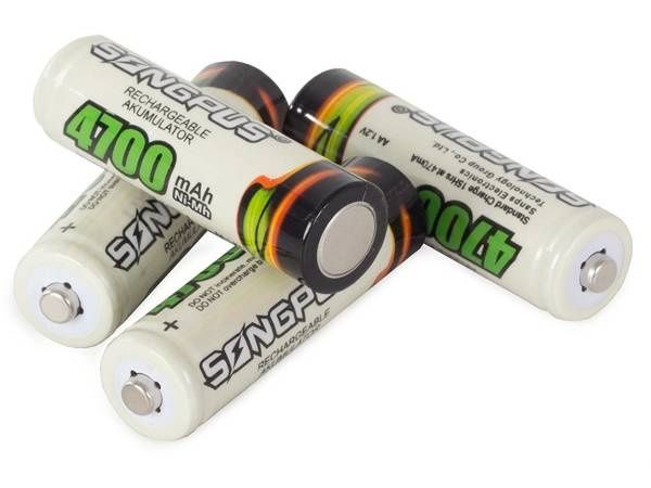 4szt. Bateria akumulatorki AA R6 4700 mAh paluszki NiMH