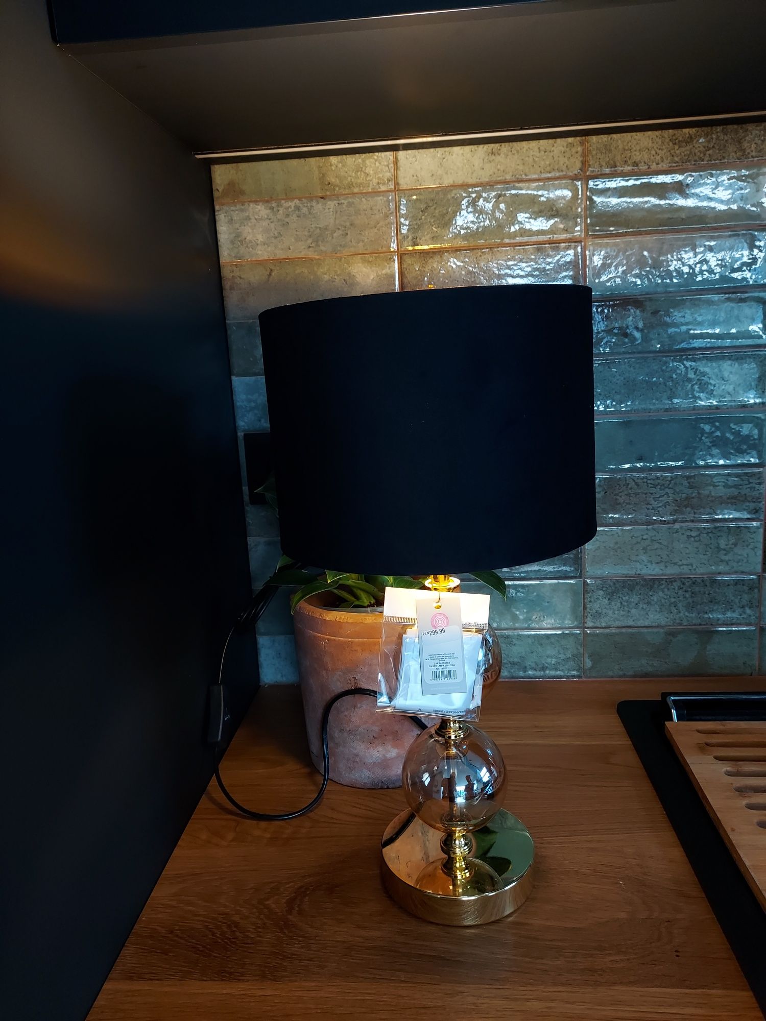 Lampa stołowa szklana Home&You NOWA
