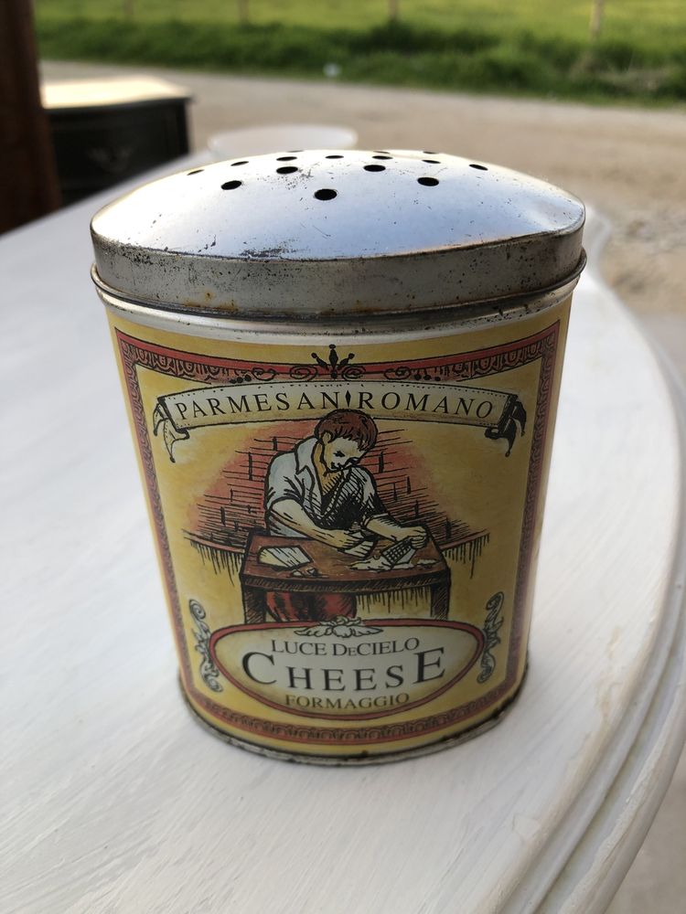 Vintage Cheese Shaker Tin