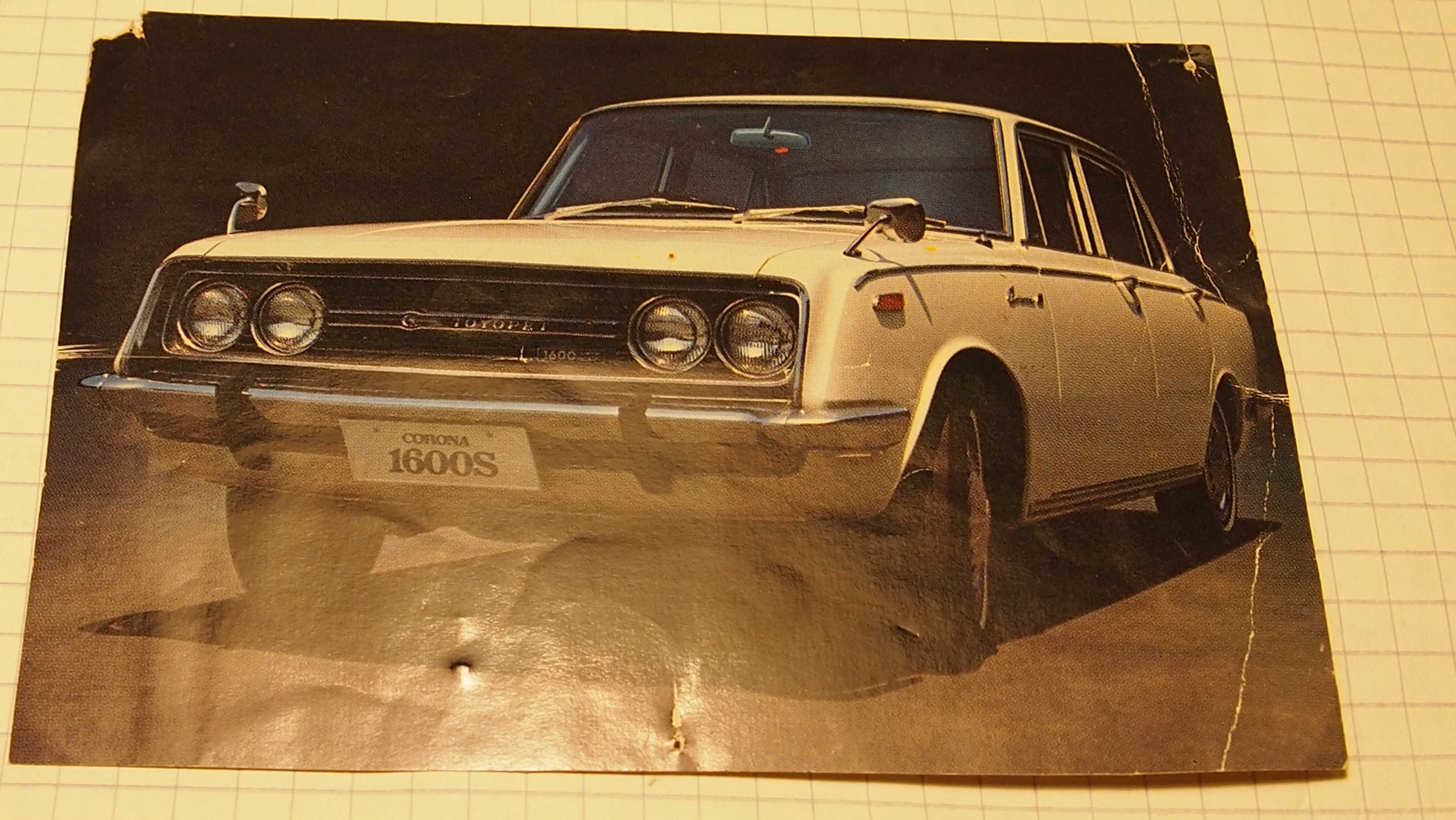 Toyota, reprodukcja fot.,12 x 8 cm,  TOYOPET CORONA 1600S;