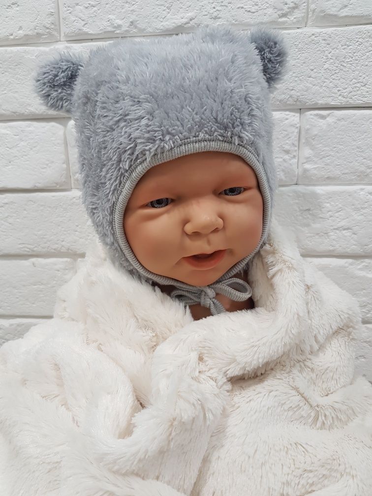 Czapka Mis z  uszami 3-6 miesięcy