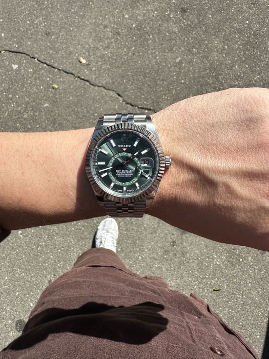 Rolex Sky-Dweller 336934 2024 року Mint Green золото/сталь ОБМІН