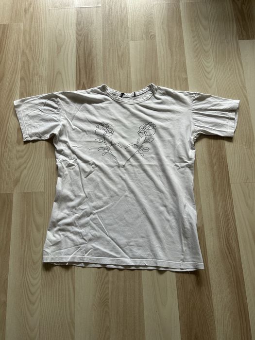 Biały T-shirt biała koszulka XS 34 oversize minimalistyczna minimalizm