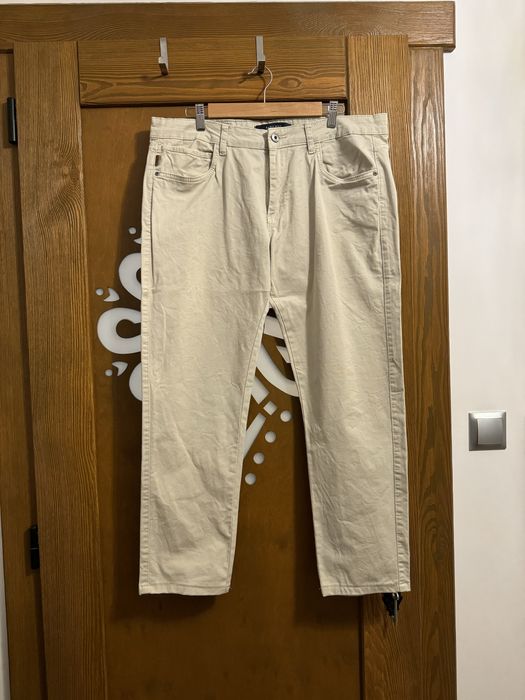 Spodnie męskie ZARA MEN beżowe 46 duży rozmiar