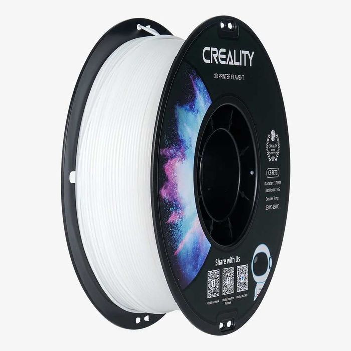 Пластик для 3D-принтера PETG Creality  Черный, Белый и другие