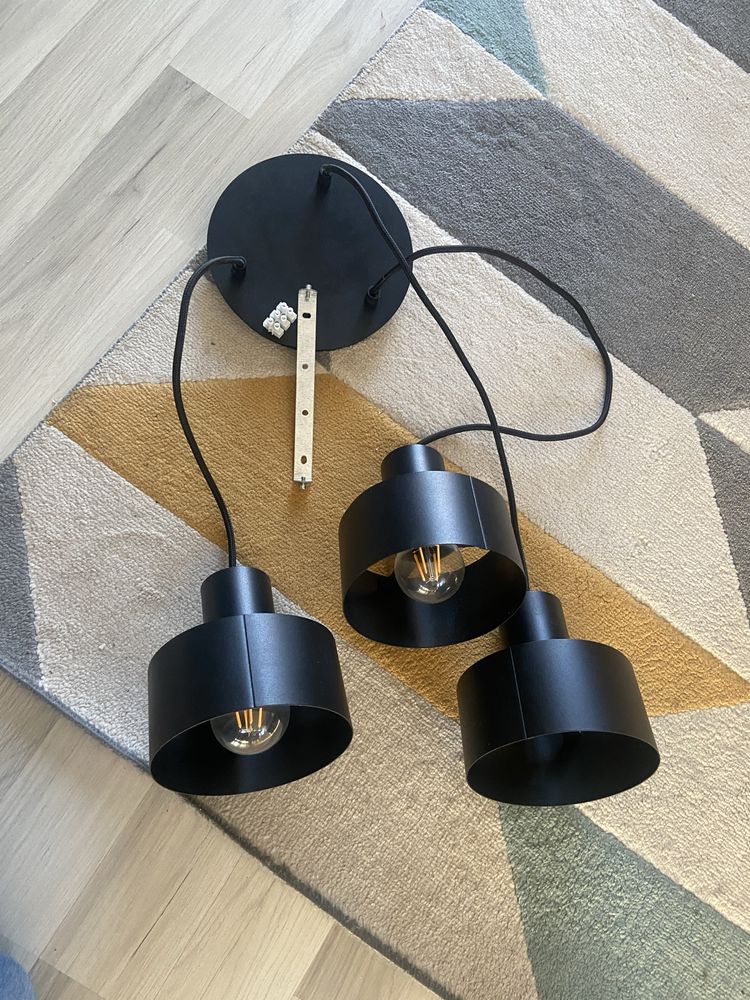 Lampa metalowa 3 punktowa