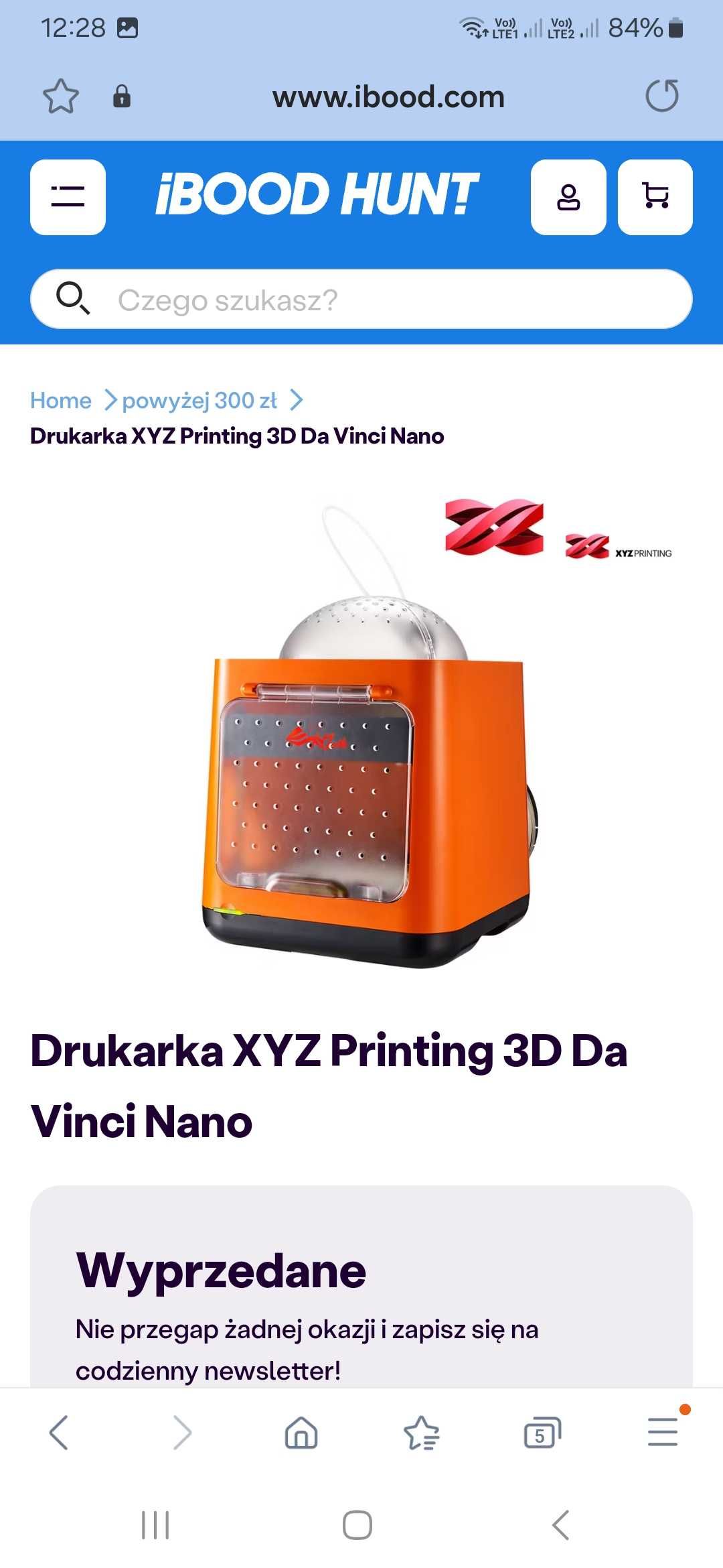 Drukarka XYZ Printing 3D Da Vinci Nano