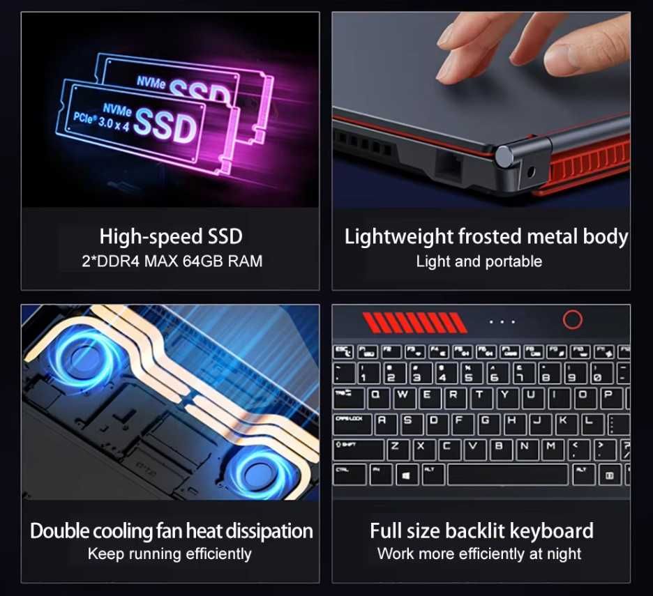 Игровой ноутбук | GTX1650Ti | Intel Core i9-10885H | 64GB | SSD 4TB