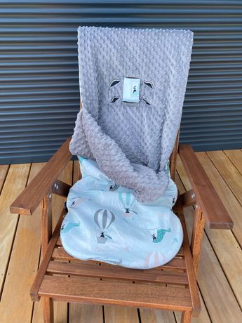 LA MILLOU: Stroller Bag Premium: Śpiworek "M" - MISS CLOUDY - GREY