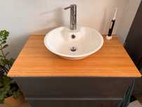 IKEA Blat Tolken (szer 82cm) + umywalka Bodviken + bateria stan OK