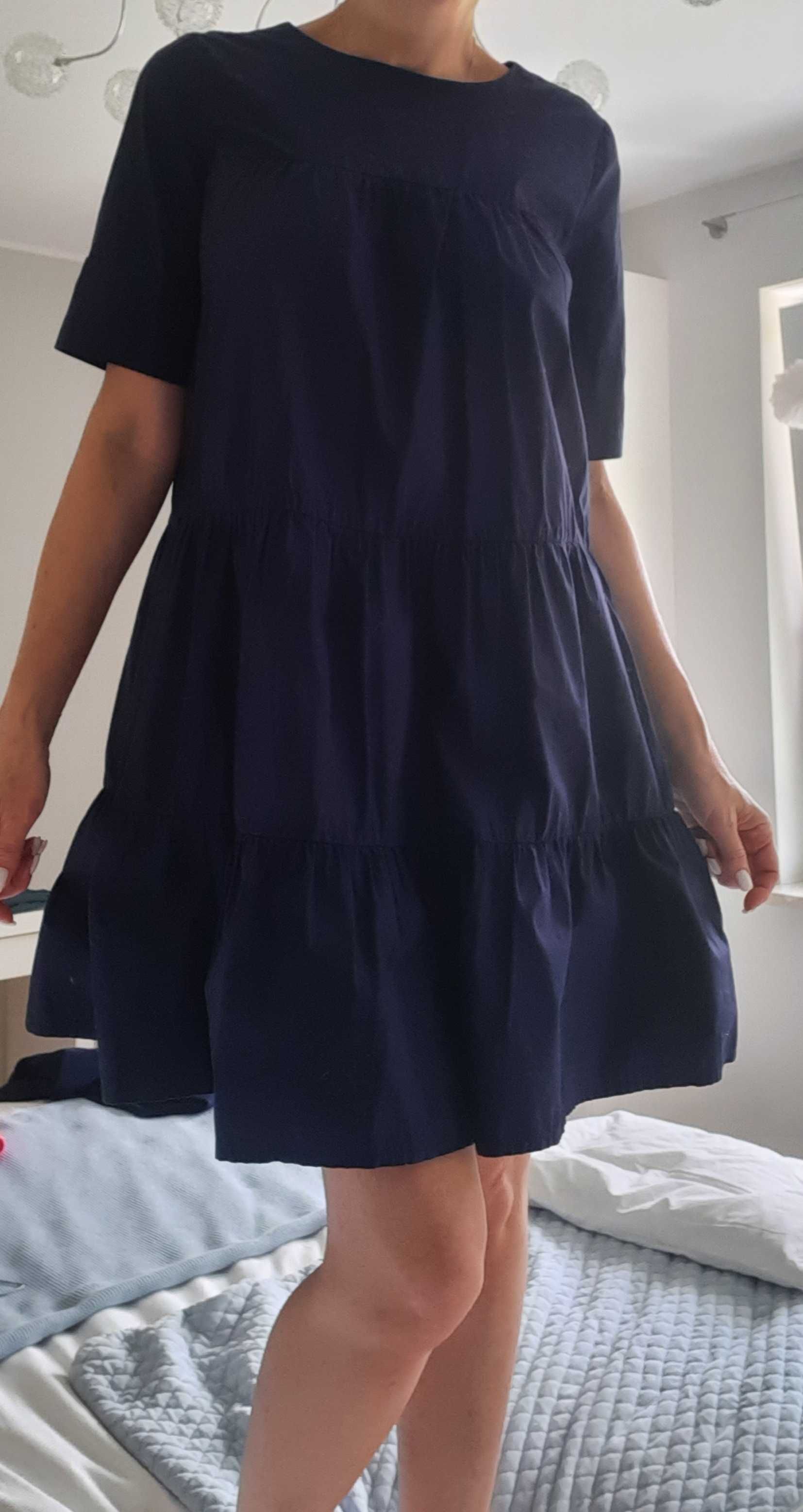 ZARA Sukienka Granatowa Rozmiar S