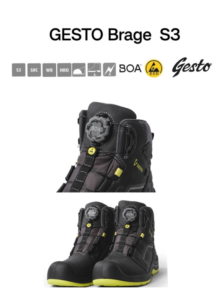 Buty robocze GESTO Brage S3 BOA wodoodporne