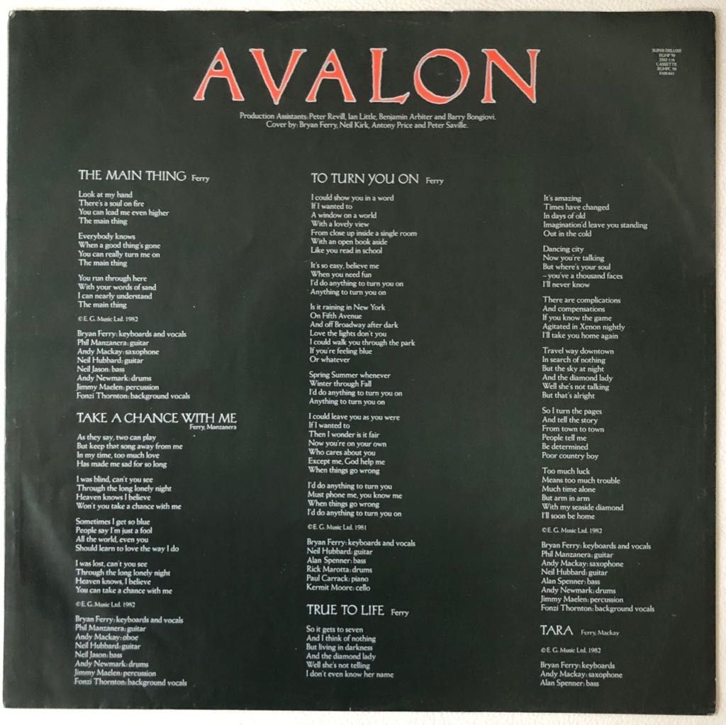 Roxy Music - Avalon [winyl]