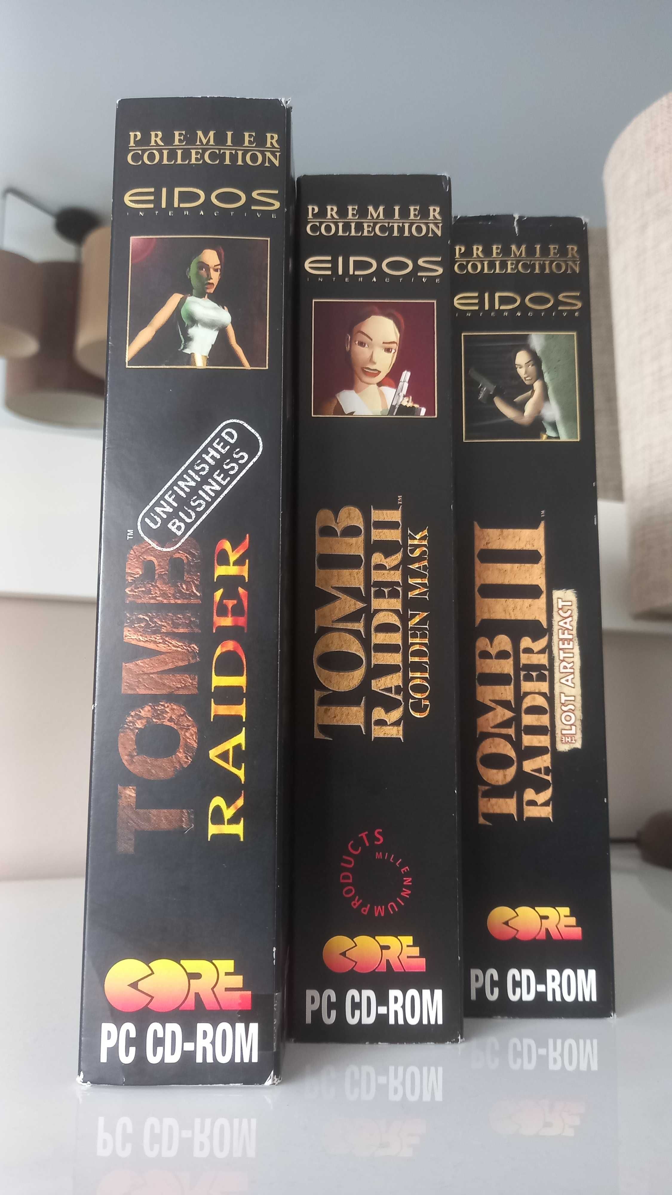 Tomb Raider 1, 2, 3 expansões PC Big Box (UK)