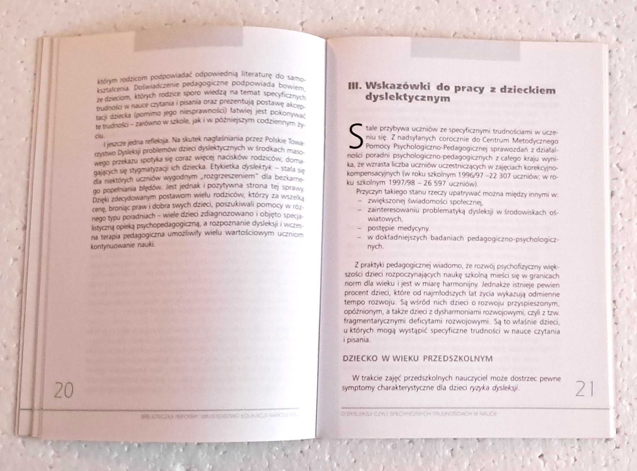 O dysleksji, czyli specyficznych trudnościach w nauce