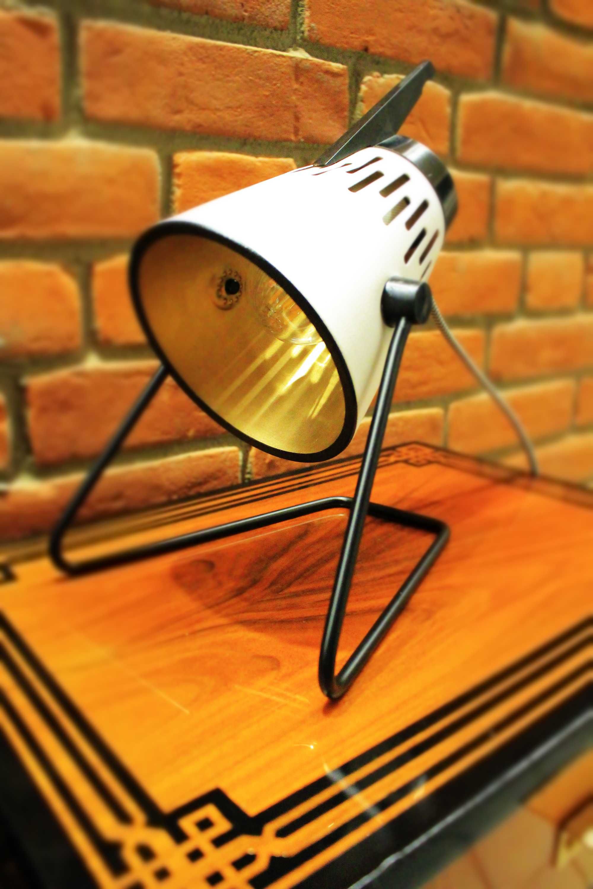 Lampa lampka prl designerska loft odnowiona vintage