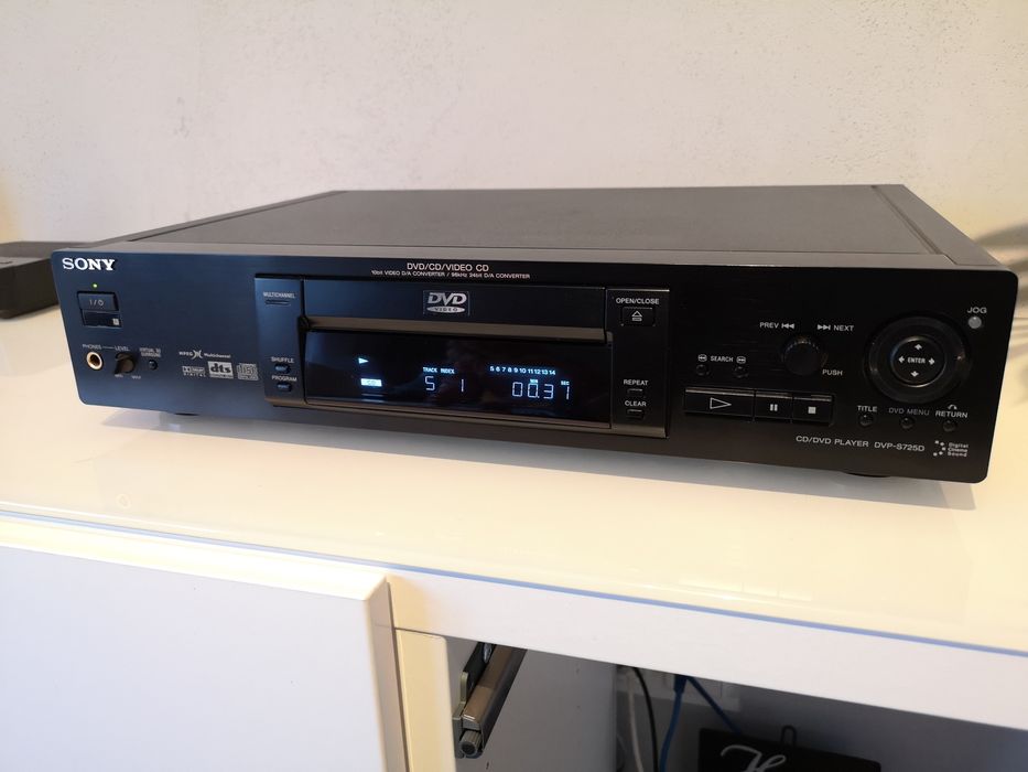 SONY DVP-S725D odtwarzacz CD/DVD czarny.