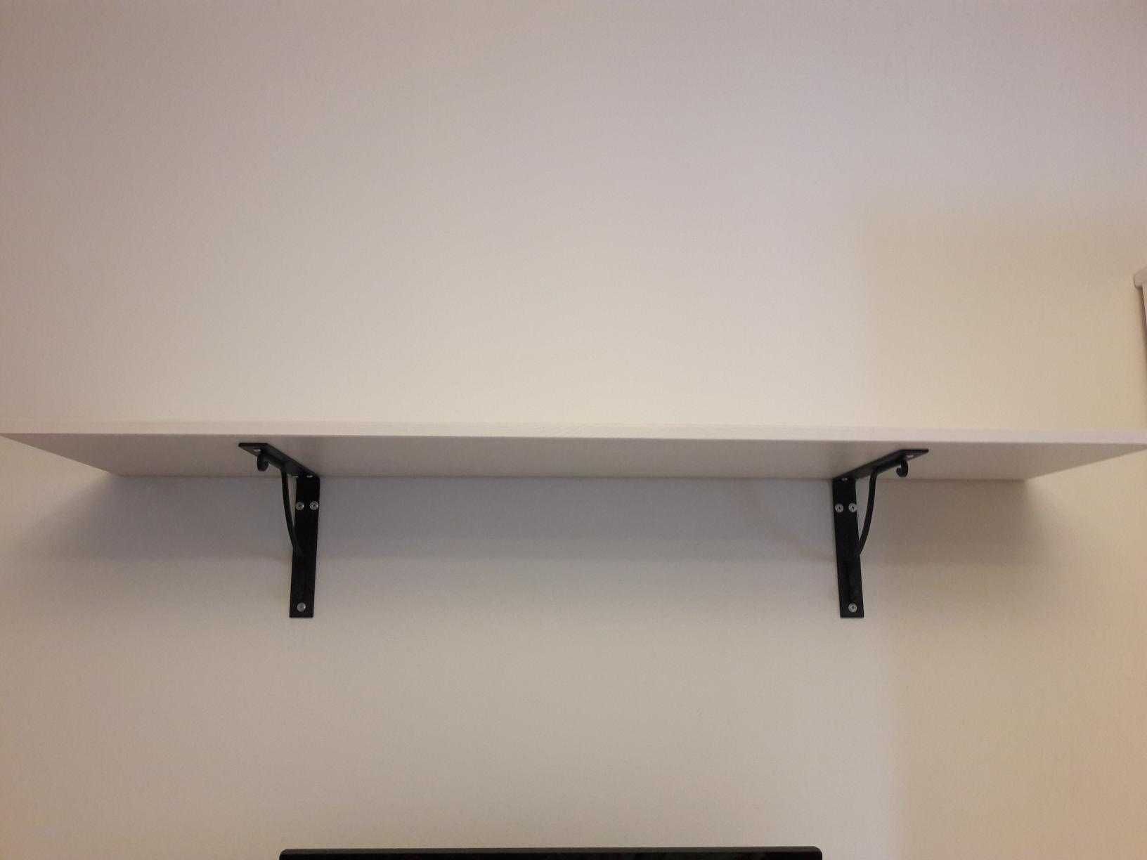Półka ścienna IKEA EKBY HEMNES / EKBY HALL - biały