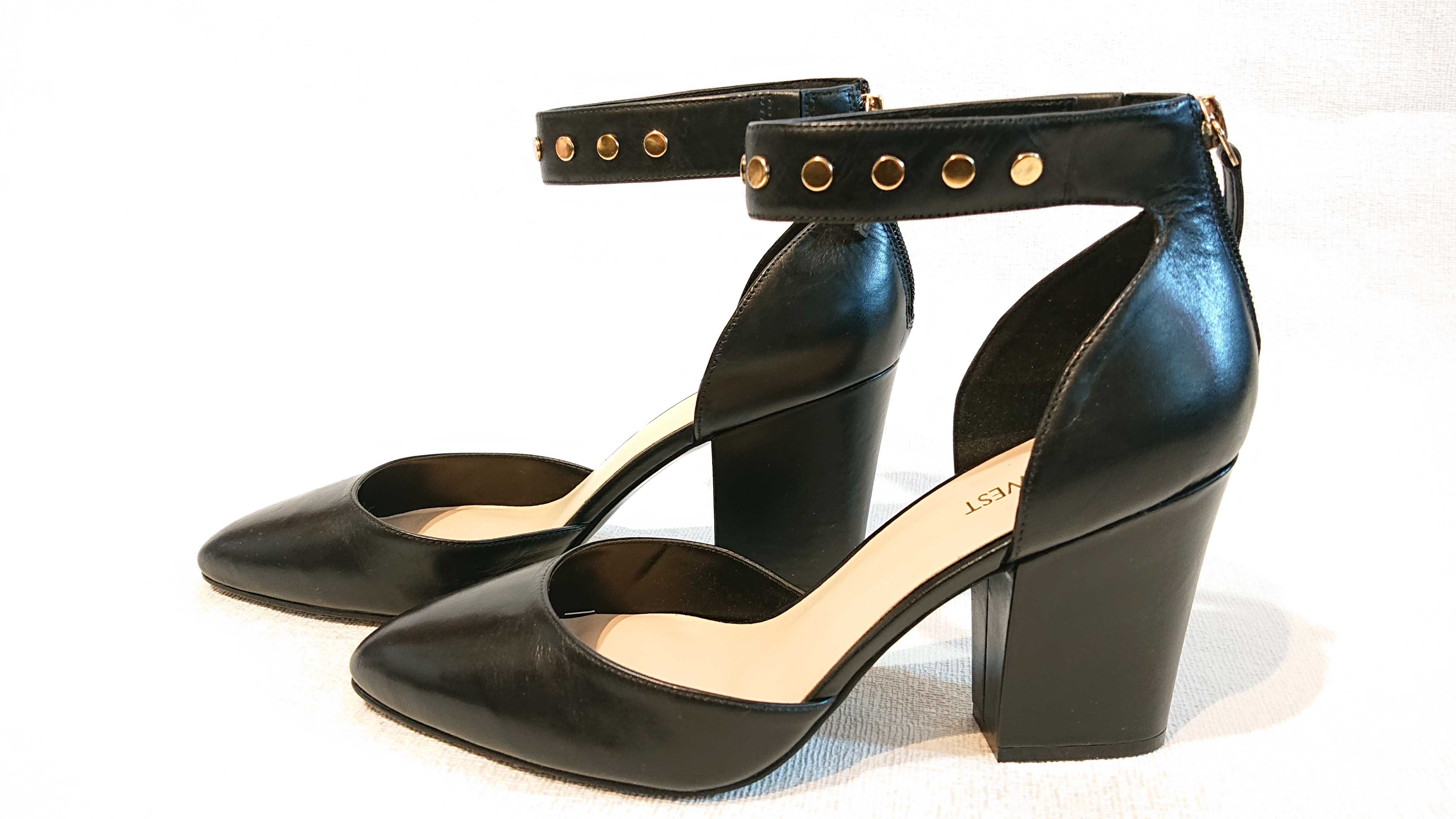 Женские кожаные босоножки Nine West 40 41 туфли сандалии кожа