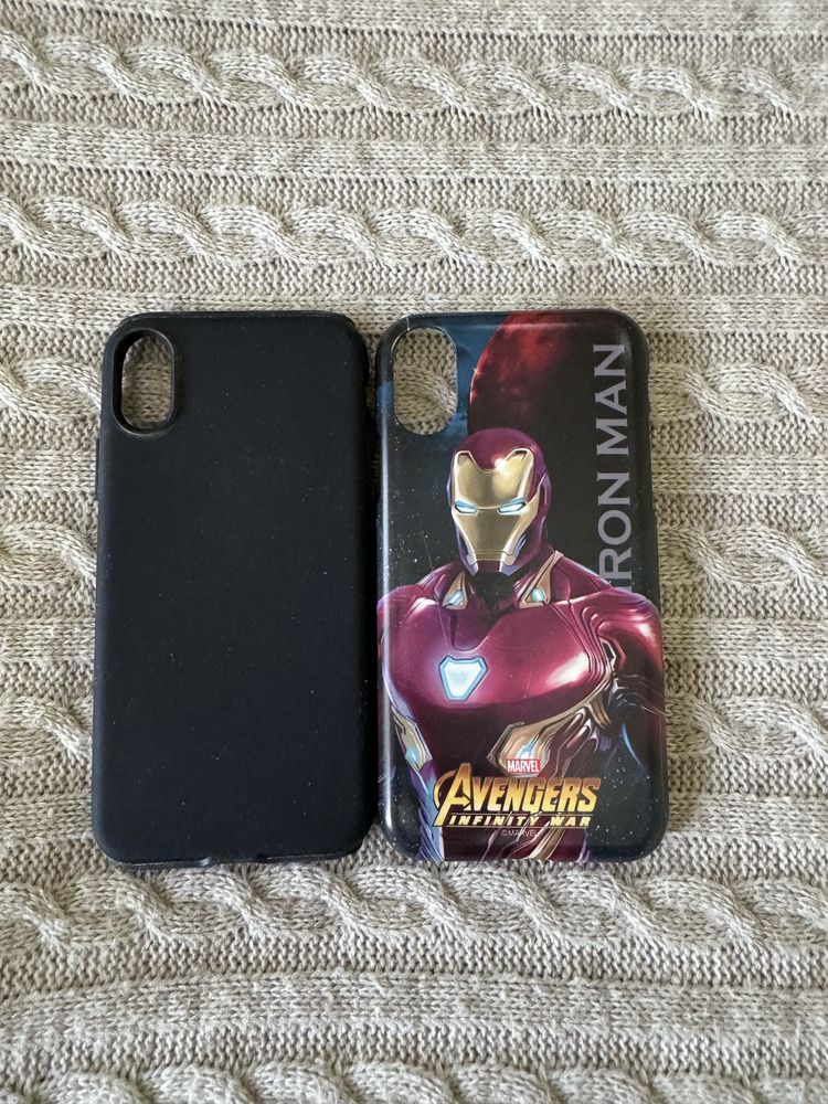 Чохол для Apple iPhone X. Iron - Man, Spider - Man, Avengers. Месники