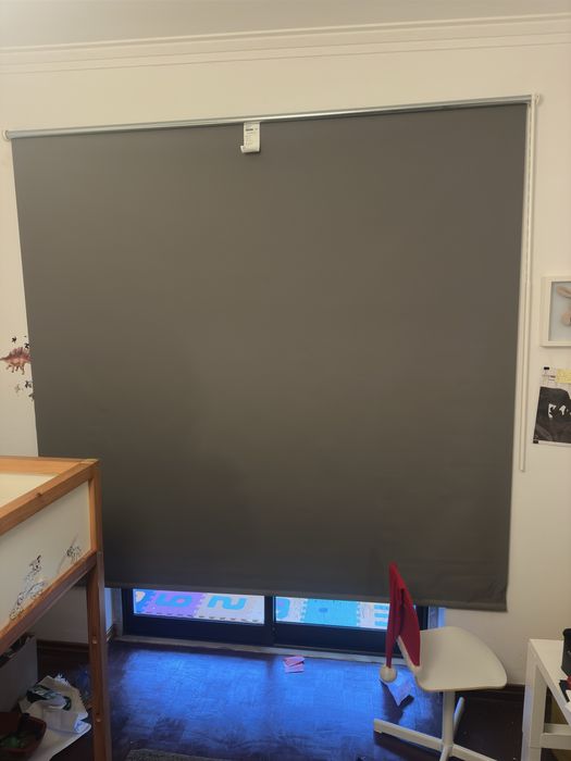 Estore de correr opaco, cinza, 200x195 cm